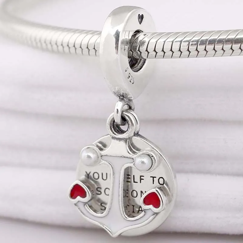 

Original Anchor Yourself To Someone Special Pendant Beads Fit 925 Sterling Silver Bead Charm Bracelet Diy Jewelry