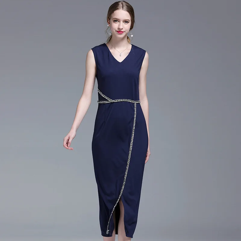 Платье 2020 летнее новое женское платье сексуальное тонкое темпераментное стиль