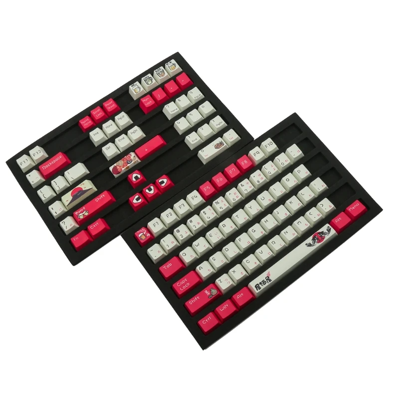 

108 Keys OEM PBT Dye Sub Keycaps Full Set Mechanical Keyboard Keycaps PBT Dye-Sublimation Keycaps
