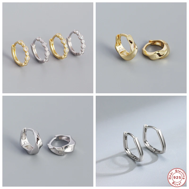 

Женские серьги-кольца из серебра 925 пробы