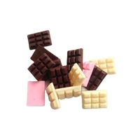 50 pcslot sweet pvc mini fake chocolate miniature plastic crafts cute home holiday decoration simulation accessories diy023