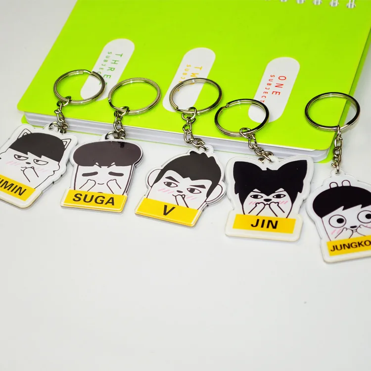 Kpop bangtan boys мультяшный брелок креативный kawaii Новые поступления милый кулон
