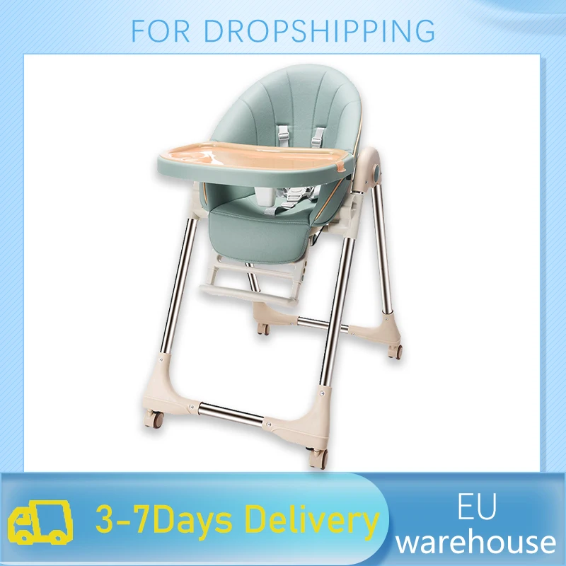 

Многофункциональный стул для кормления, Регулируемый Съемный Детский обеденный стул, складной стульчик для младенца, сиденье из полиурета...