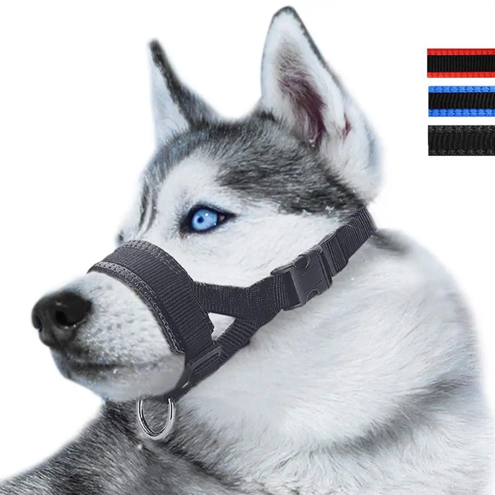 

Nylon Adjustable Mesh Breathable Harness Nylon Adjustable Pet Dog Mouth Muzzle Anti Biting Barking Chewing Tool Dog Accessories