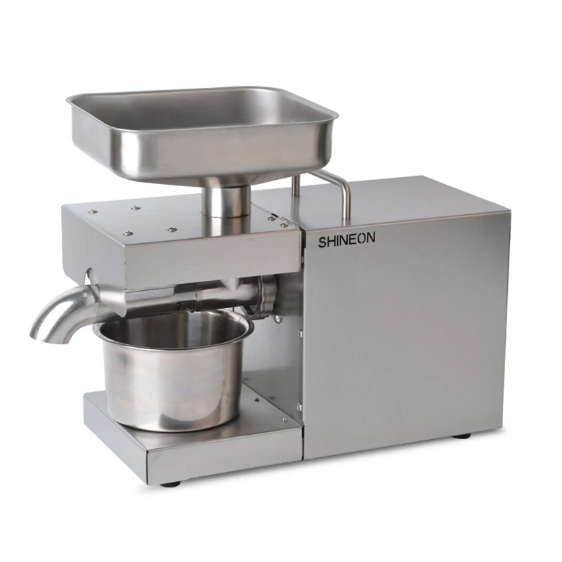 

Stainless Steel 220V/110V Oil Press Small-scale Automatic Cold and Hot Household Oil Press for Household and Commercial Use