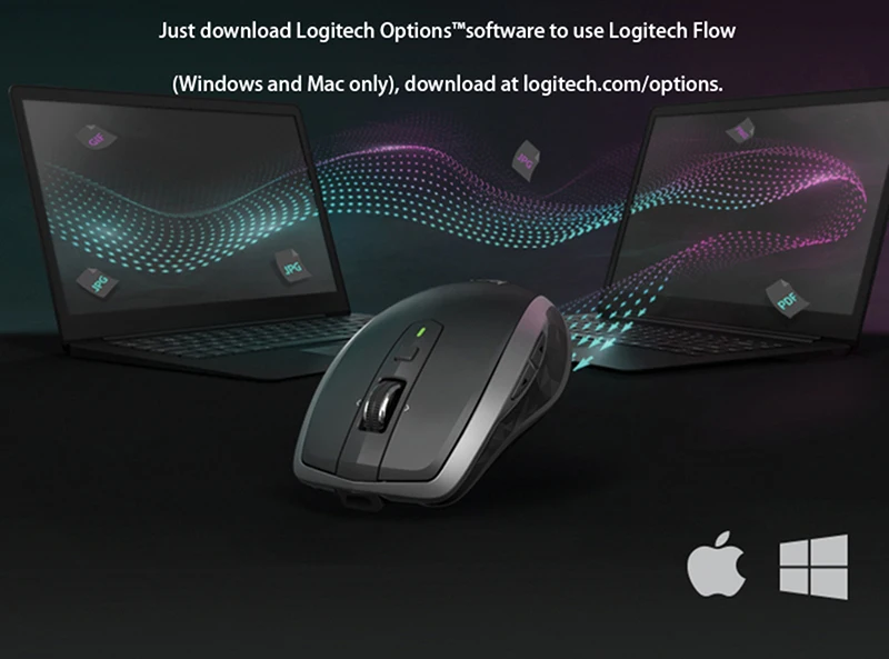 Беспроводная мышь logitech MX Anywhere 2 S, bluetooth, Двойное Подключение, с технологией logitech flow, для ноутбука, ПК, игровая мышь, геймер, без коробки