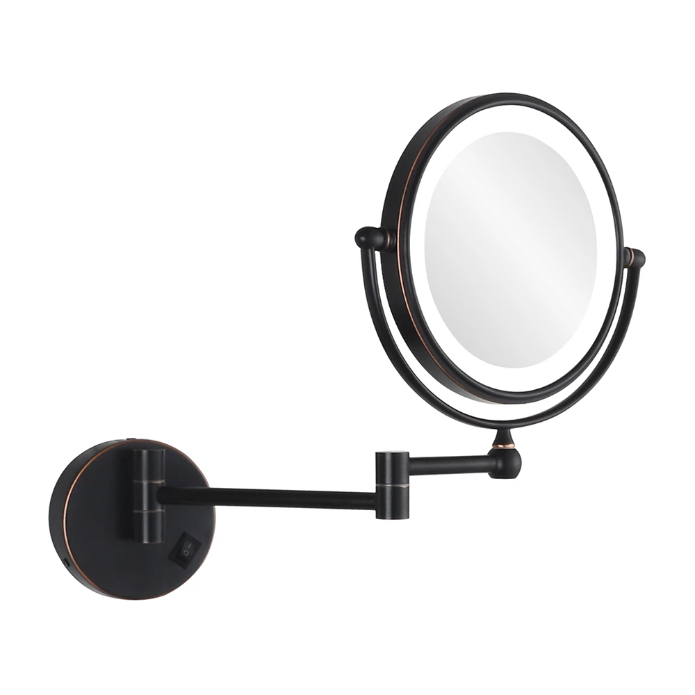 Гурун 8 ''полированная бронза жнвлп освещенные настенный косметическое