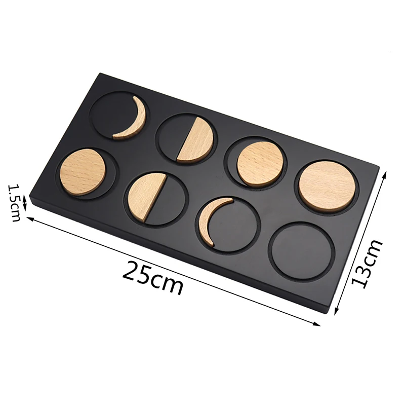 

Baby Montessori Science Toys 8 Moon Phases Changes Moon Figures Puzzle Toys for Children 3 Years Old Educational Learning Gift