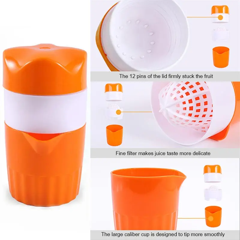 Портативная ручная соковыжималка для цитрусовых апельсинов лимонов фруктов 300