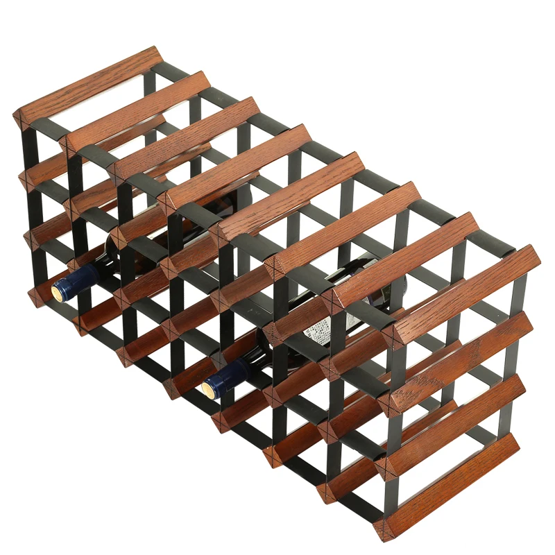 Полка для вина из дуба декоративная бутылка дома ресторана креативная витрина