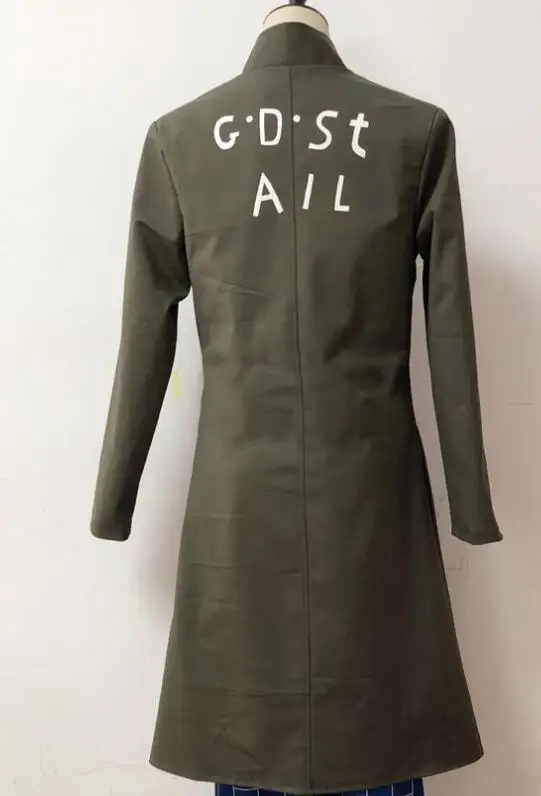 only green coat Аниме Необычные приключения Джоджо Косплей Джолин Cujoh костюм Куджо на заказ - Цвет: only green coat