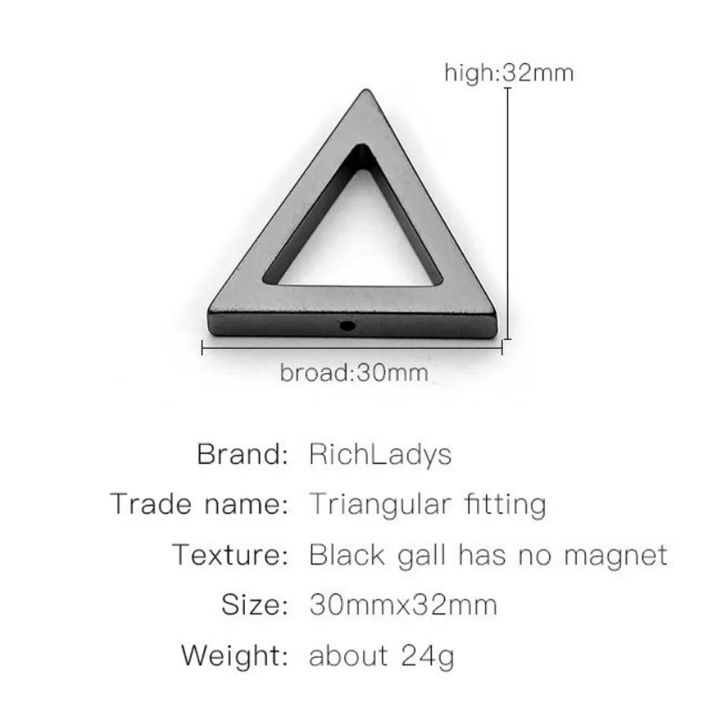 Гематитовая немагнитная треугольная подвеска гематитовая искусственная ручная