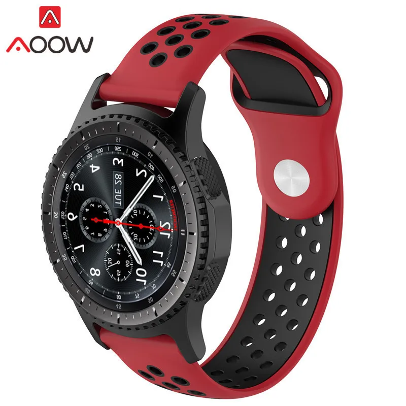 20 мм 22 мм силиконовый ремешок для часов для samsung gear S2 S3 Huami Amazfit Sport резиновая Замена браслета ремешок для часов быстросъемный