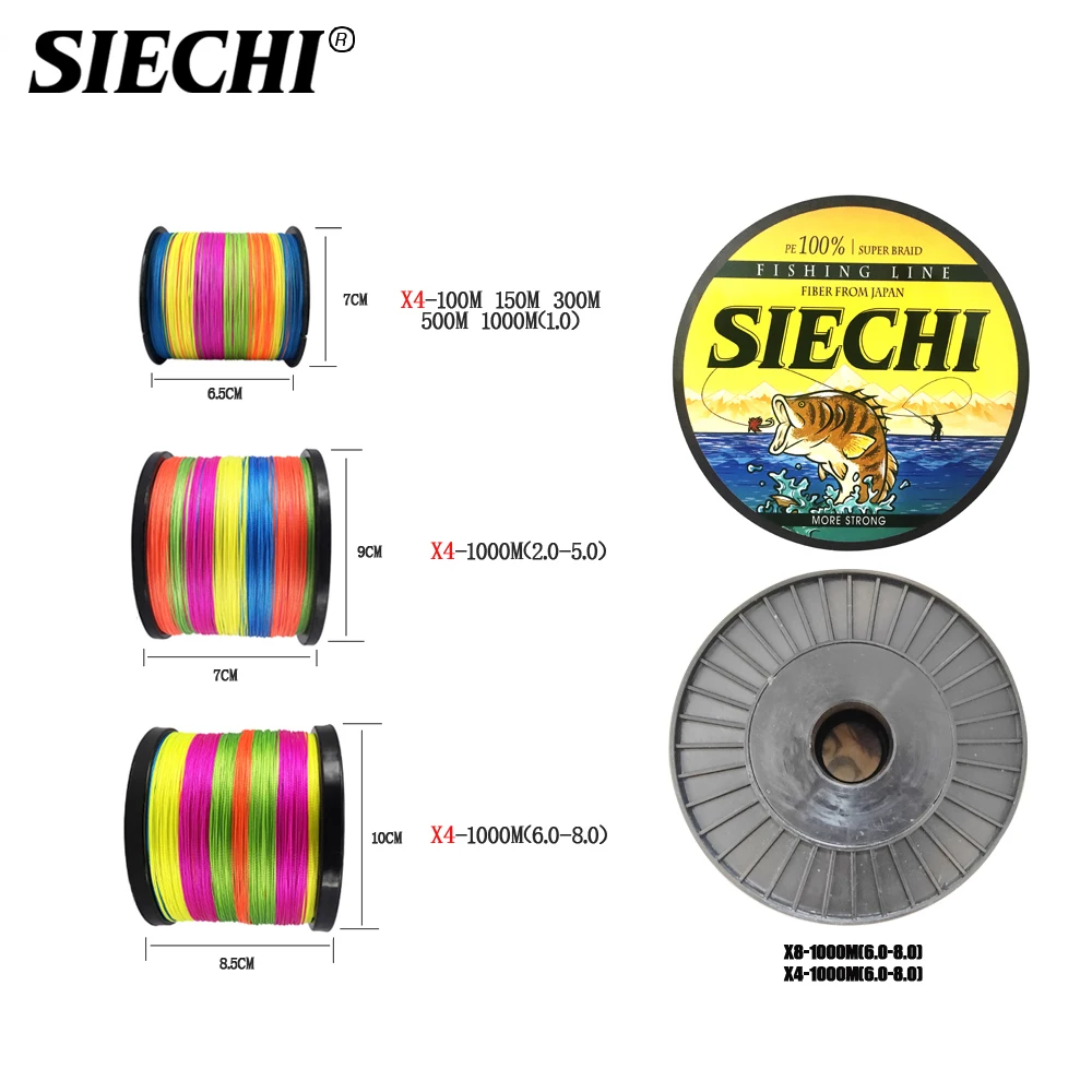 SIECHI 4 Strands 500M Multifilament Fishing Line Japan Material For Accessories Sea Fly | Спорт и развлечения
