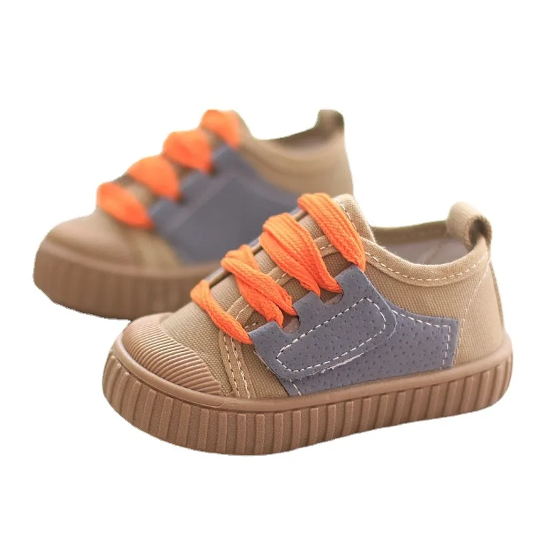 CAPSELLA KIDS Canvas Shoes Spring Boys Girls Breathable Shoes Toddlers Children Sneakers Infant Soft Sole Running Shoes 18-27