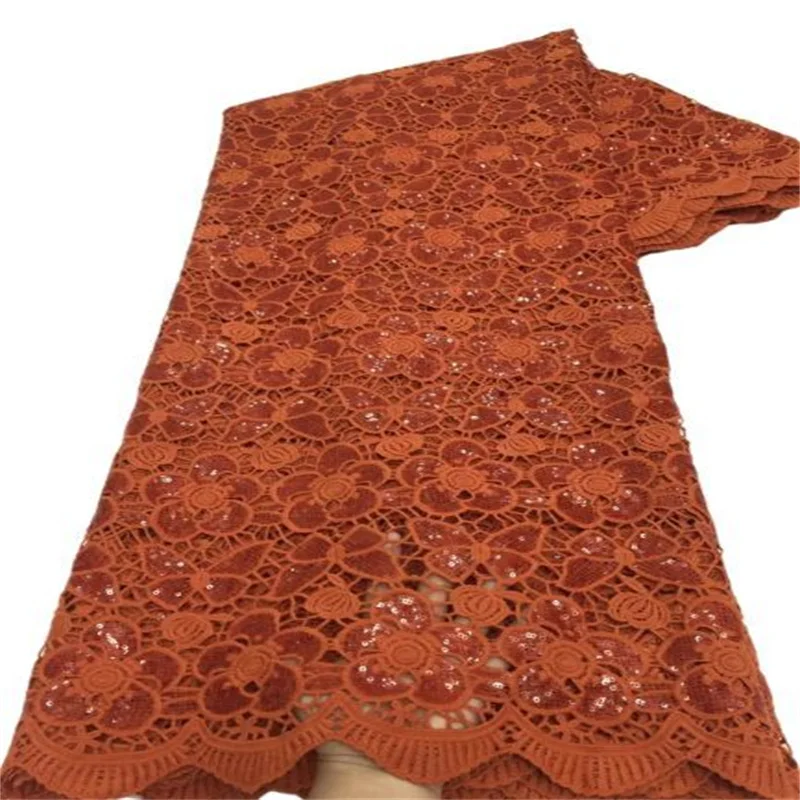 

Розовая Высококачественная африканская кружевная ткань оранжевая французская 3D Цветочная сетка с вышивкой тюль кружевная ткань для нигерийского свадебного платья