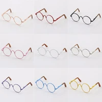 round shaped round glasses colorful glasses sunglasses suitable for doll
