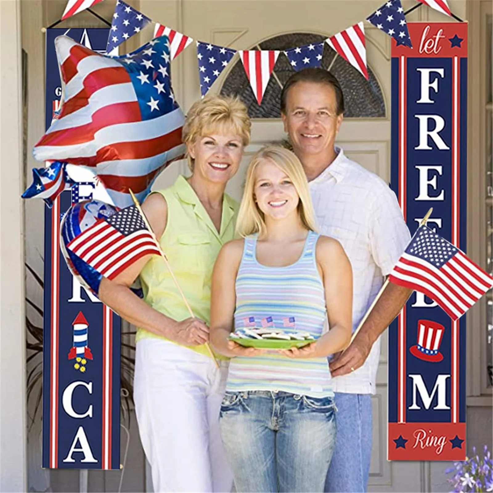 

Patriotic Decoration Porch Sign Independence Day Party Stars And Stripes Decor Gift Belen De Navidad