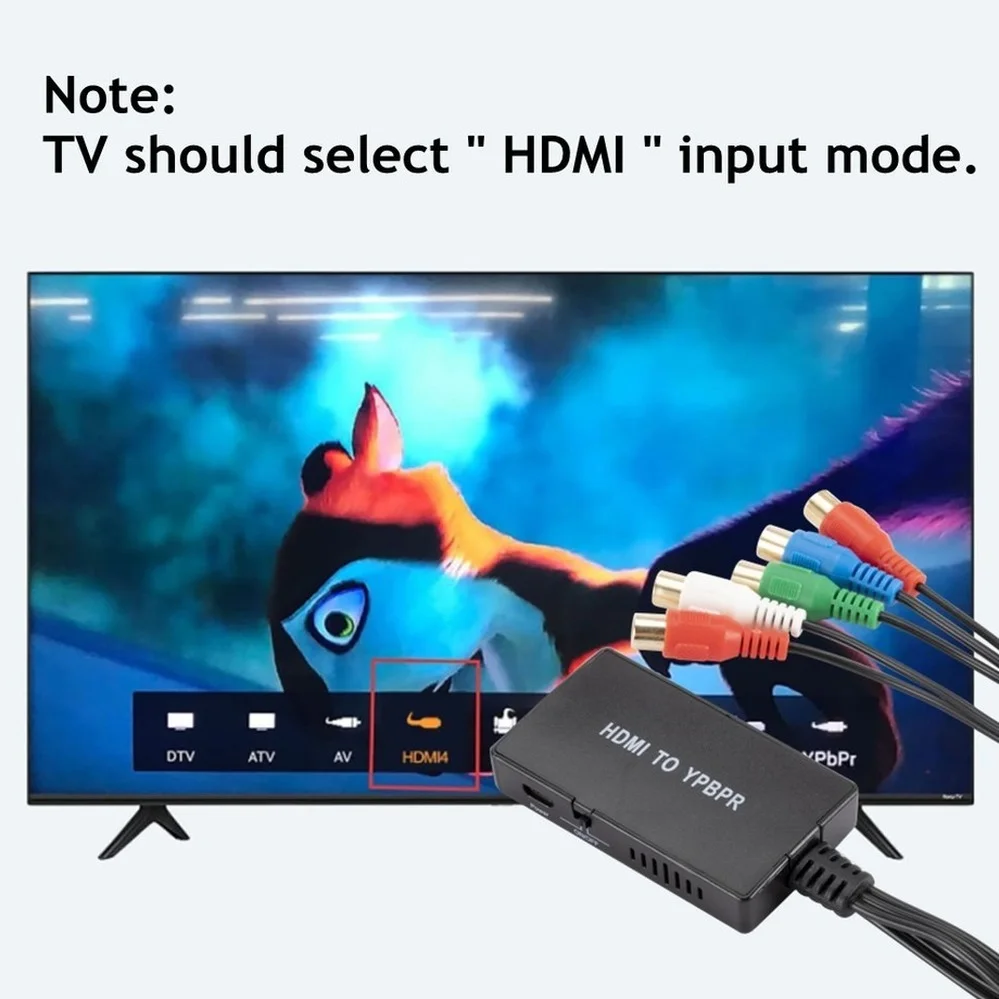 Адаптер PzzPss HDMI-Φ с поддержкой 1080P/720P совместим DVD Blu-Ray плеером PS2 PS3 Xbox на новый HD TV |