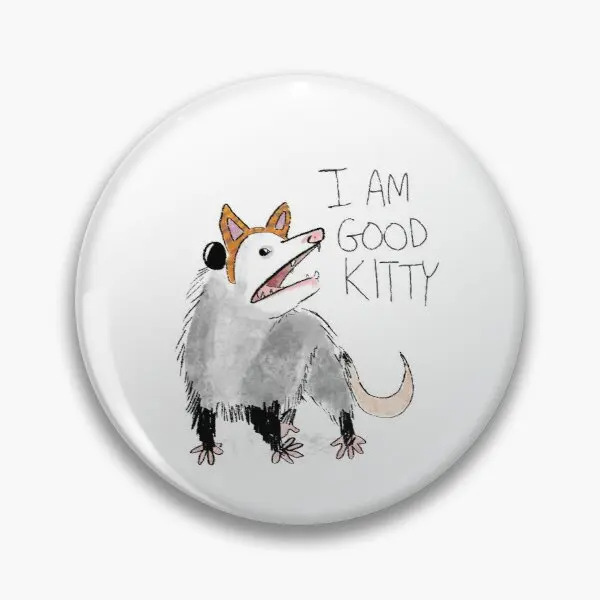 Мягкая эмалированная заколка I AM GOOD KITTY Женский значок для одежды украшение