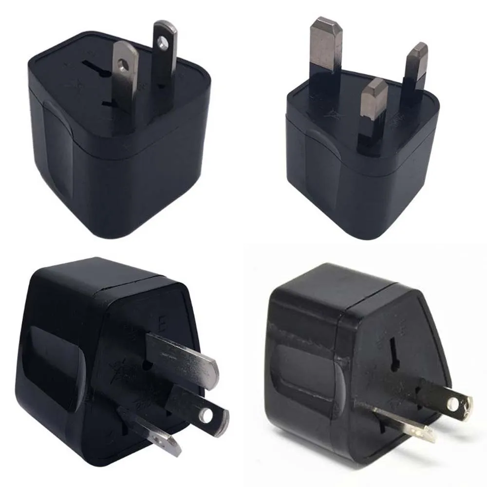 Универсальный черный 10 а/16 А 250 В медный огнестойкий дорожный адаптер для США