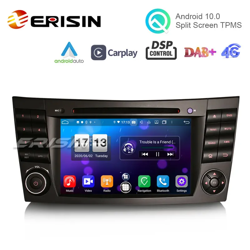 Erisin ES8710E 7 &quotDSP Android 10 0 автомобильный DVD CarPlay &amp Auto GPS 4G DAB + WiFi для Benz E/CLS/G Klasse W211 W219 |