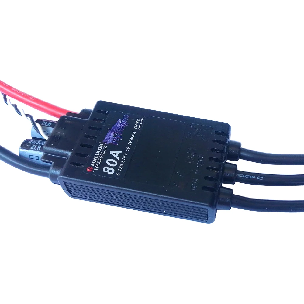 FLYCOLOR электронный регулятор скорости двигателя для радиоуправляемого самолета 80A