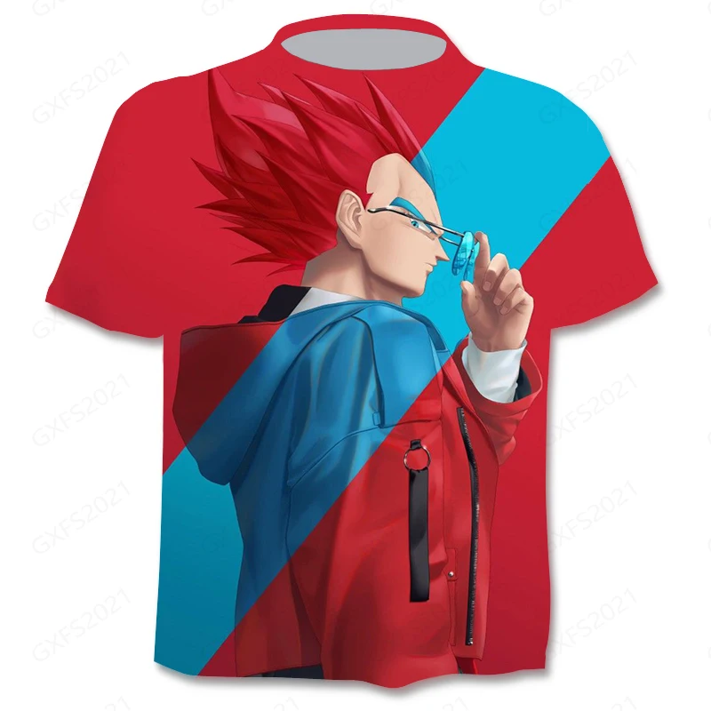 

Men's Summer Loose Print 3D T-Shirt Lovers Animation Series Dragon-Ball Harajuku Style T-Shirt Shopping Travel Essential Hot