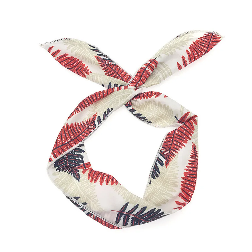 Эластичная Милая винтажная повязка на голову для женщин и девушек с цветочным