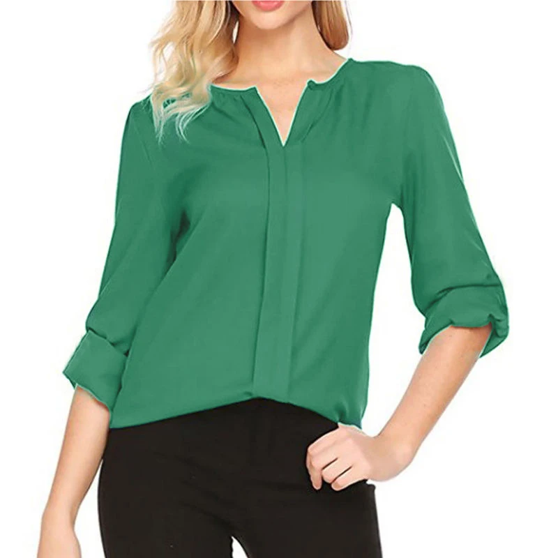 Женские два отдельных предмета: Топ без рукавов и шифоновая рубашка с v образным