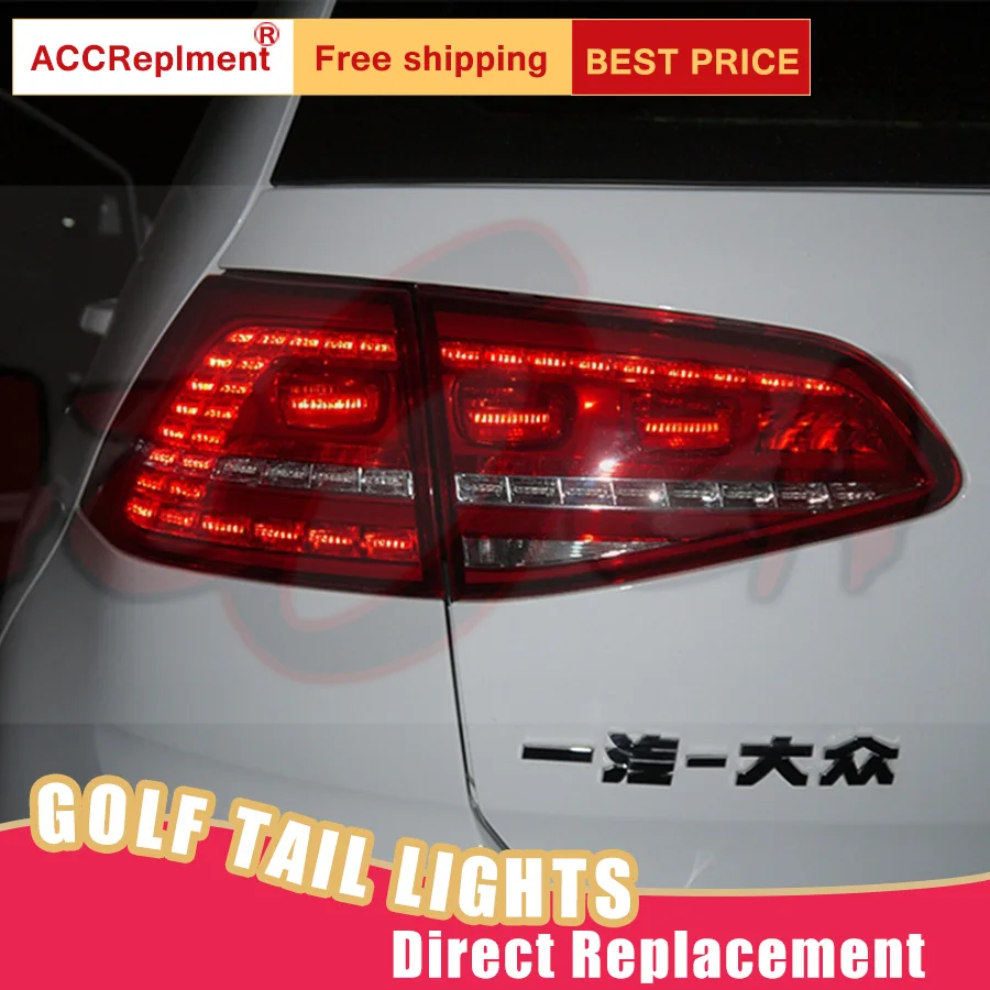 Новый светодиодный фонарь светильник s в сборе для VW Golf 7 2014-2018 задний стоп-сигнал