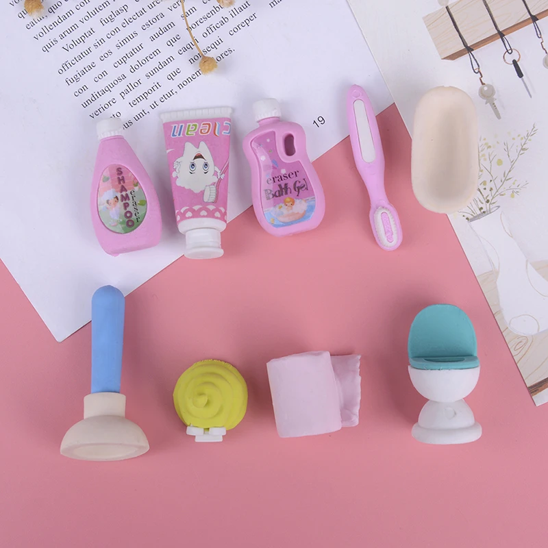 

4Pcs/lot School Office Rubber Eraser Special Painting Classic Old Brand Eraser GiveYour Child A Reward Gift Bathroom Set Eraser