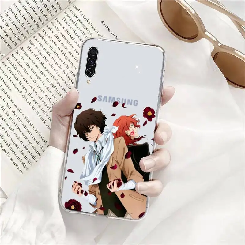 

apan animal bugou dog Dazai Phone Case Transparent for Samsung A71 S9 10 20 HUAWEI p30 40 honor 10i 8x xiaomi note 8 Pro 10t 11