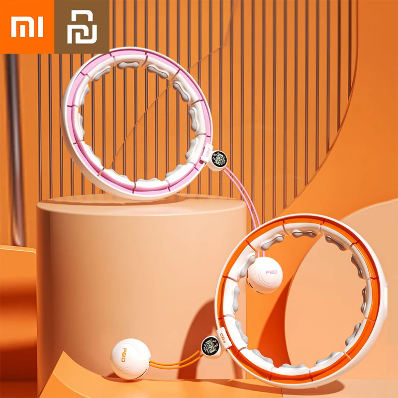 

Регулируемые спортивные обручи Xiaomi Youpin Hoola, обруч для брюшного пресса, для упражнений на тонкую талию, съемный массажный обруч для фитнеса, д...