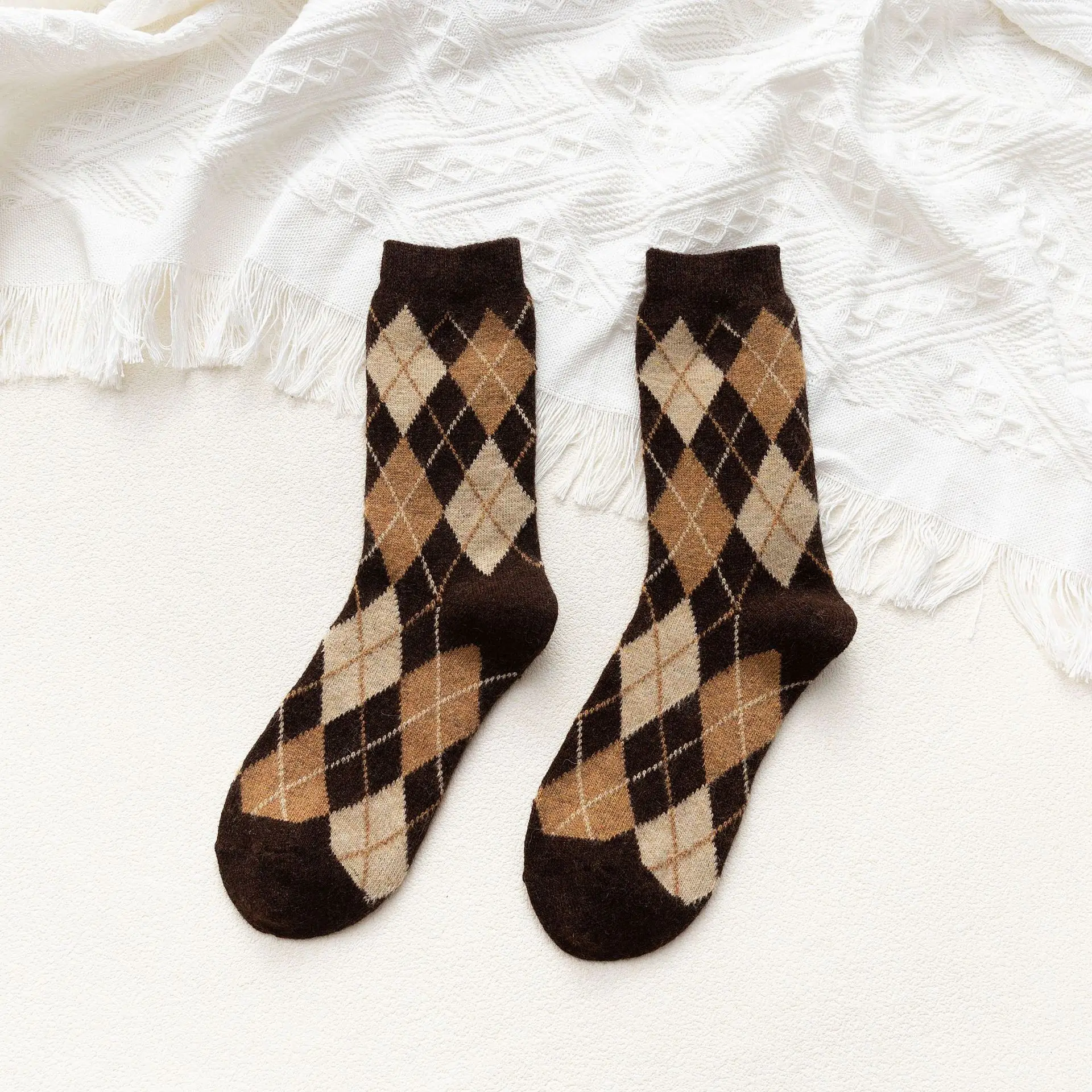 10 Pair  Winter Warm Thicken Socks Men Women Wool Cashmere Snow Black Skin Seamless Sock Velvet Soft Boots Floor Sleeping Socks