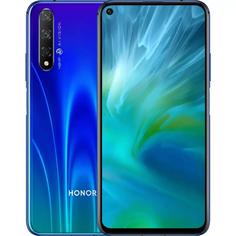 Honor 20 S мобильный телефон honor 20 S 6,26 дюймов Восьмиядерный Android 9,0 отпечаток пальца ID GPU Turbo 3,0 Google play 20 Вт Быстрая зарядка