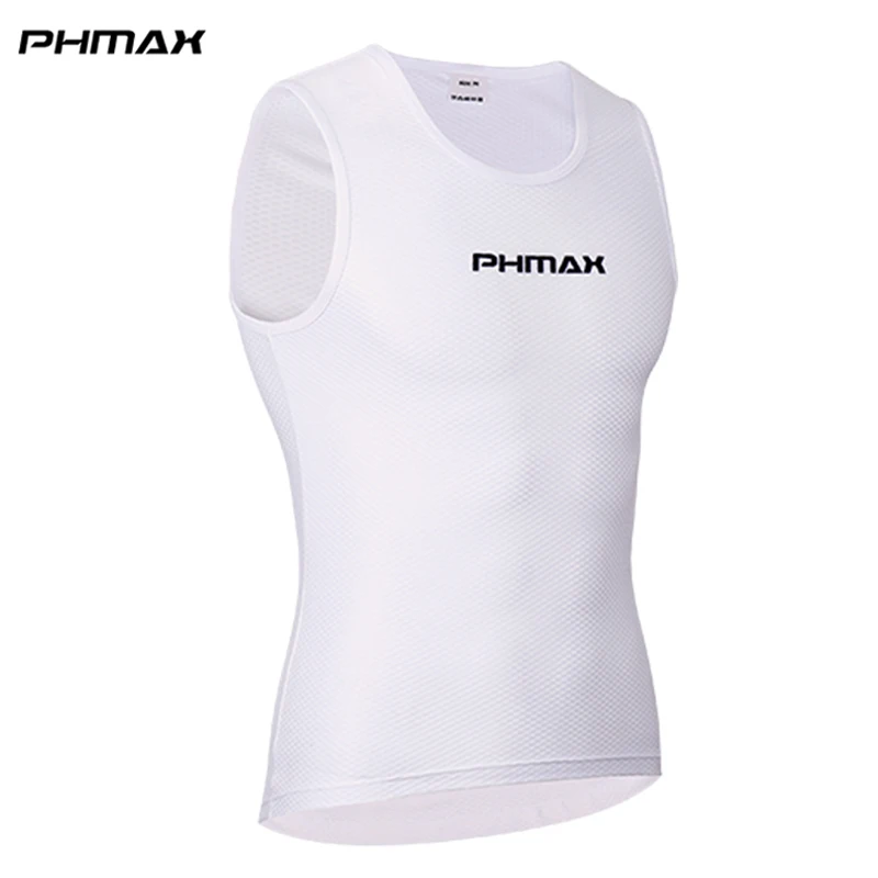 white PHMAX майки для велоспорта, сохраняющие сухость, сетчатая одежда для велоспорта, горная дорога, MTB, велосипед, Джерси для спорта на открытом воздухе, горные базовые слои - Цвет: white