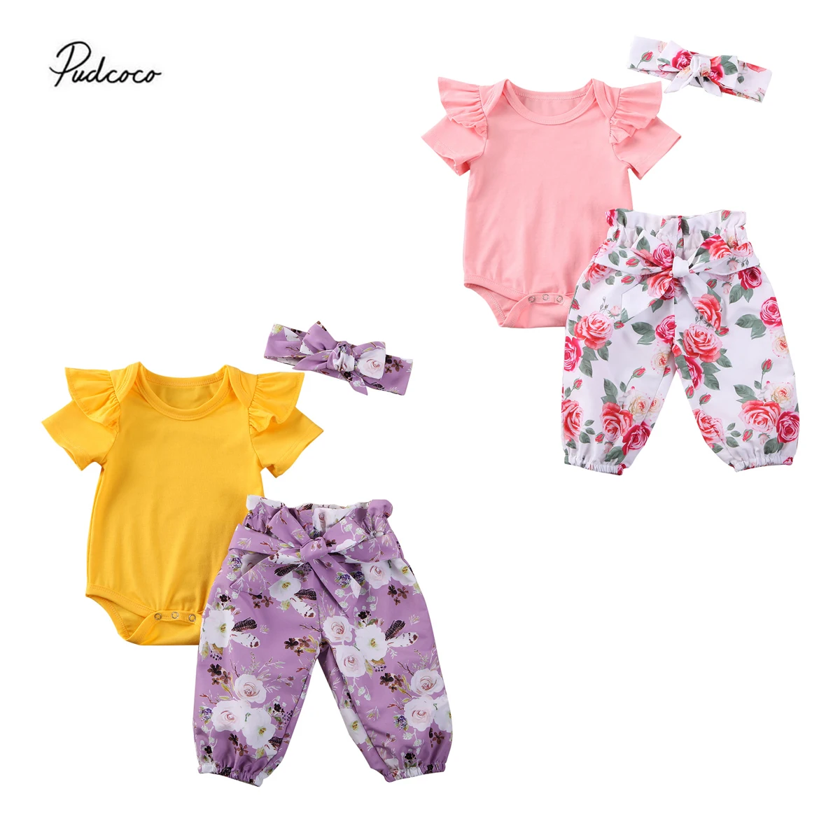 2020 Детская летняя одежда для маленьких девочек Однотонные эластичные брюки с