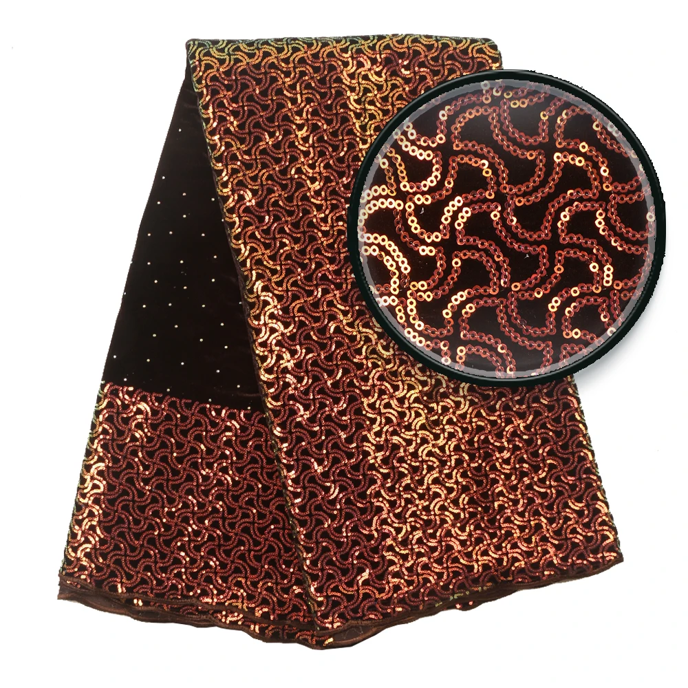 Бархатное кружево высокого качества Королевский Синий Блестки новейшая вышивка