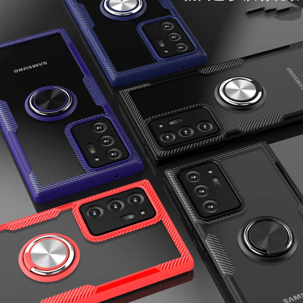 

Clear Acrylic Case For Samsung Galaxy S21 S22 Ultra S20 FE S10 S9 Plus S20FE 10e Cover Ring Hard Case For Samsung S22 S21 S20