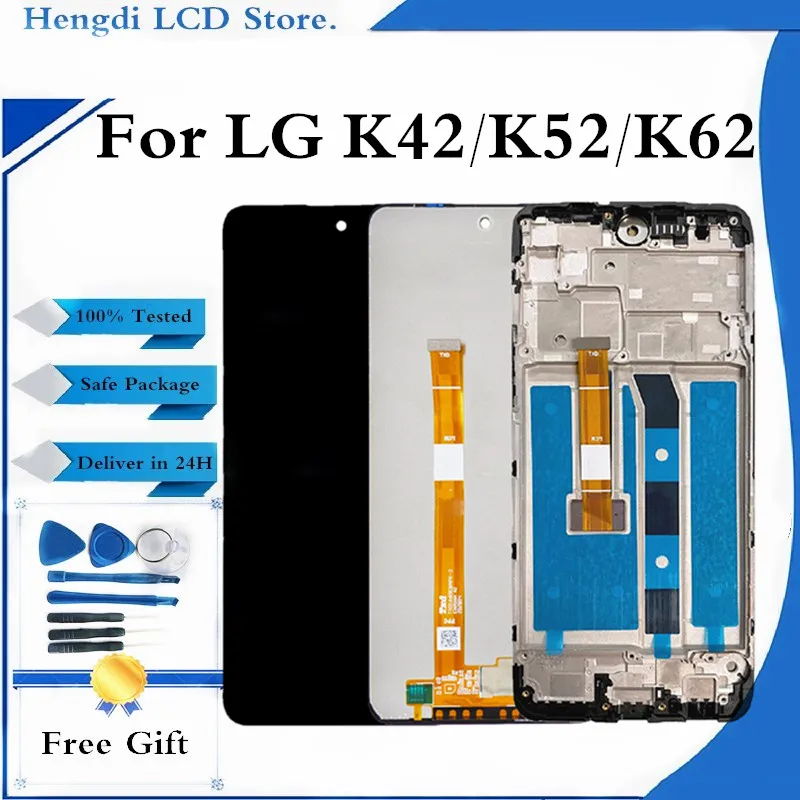 

For LG K52 K42 K62 LCD Display Touch Screen Digitizer Assembly For LMK525 LM-K525H Display LM-K520 LMK520HM LM-K420 LMK420HM
