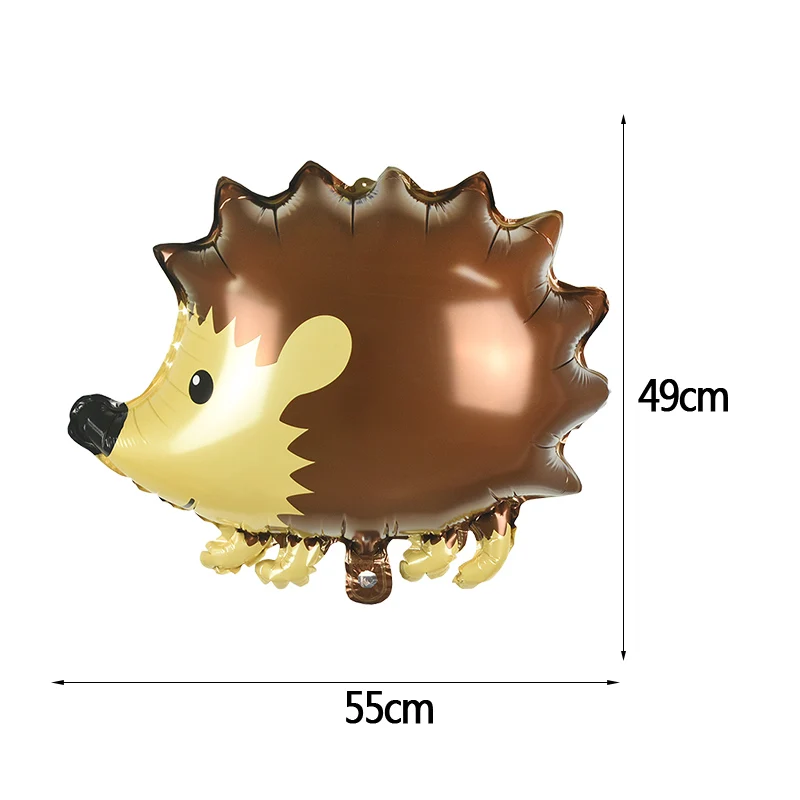 hedgehog Джунгли вечерние животные Енот лиса белка шарики с пандой на тему зоопарка вечерние гелиевые шары баннер для дня рождения украшения флаги - Цвет: hedgehog