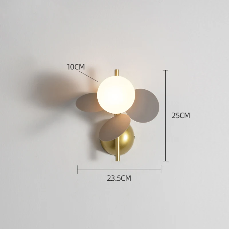 

Modern Macaron Led Leaves Wall Lamps Nordic Flower Branch Wall Sconces for Home Bathroom Bedroom Bedside Indoor Decor Lighting