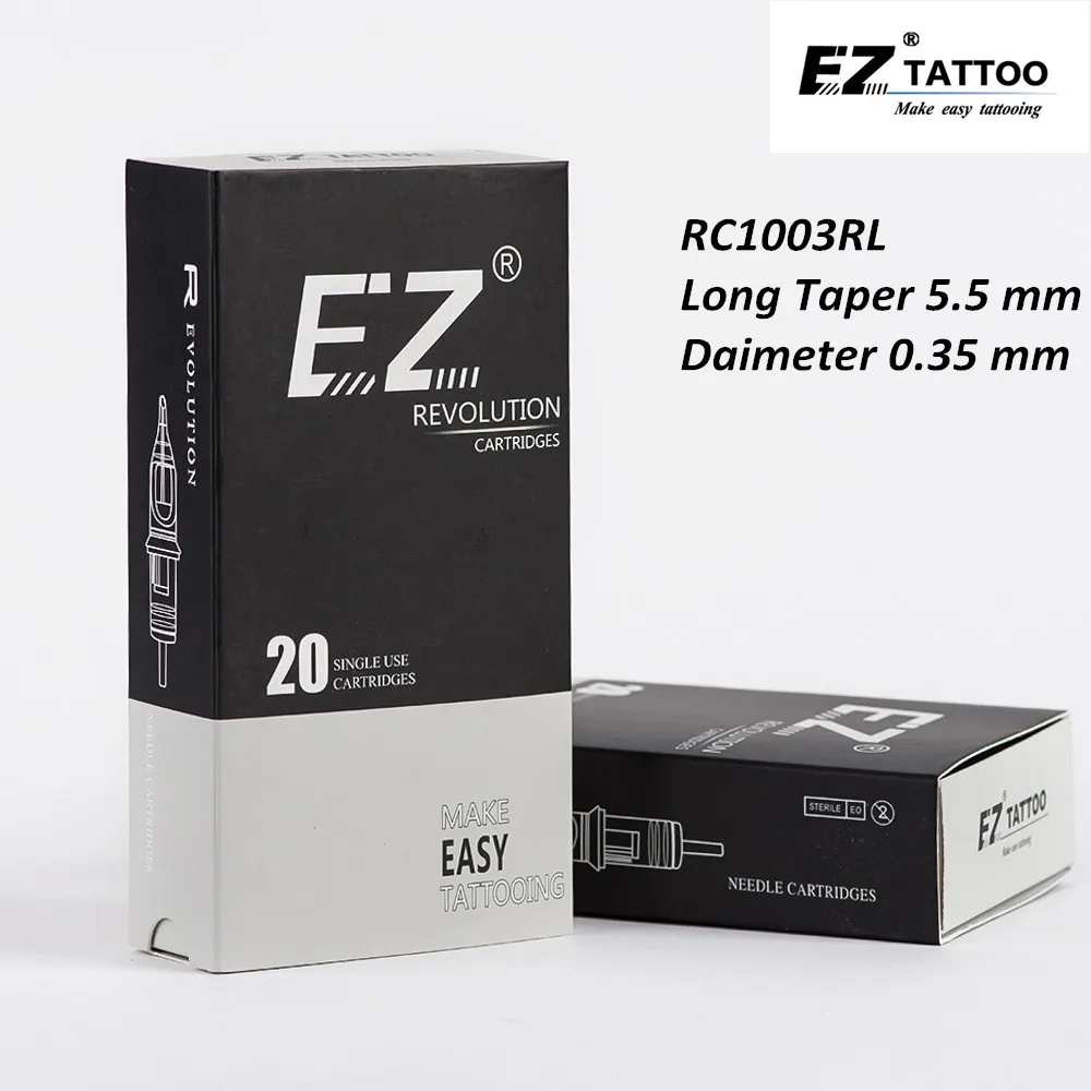 

RC1003RL EZ Revolution тату-картридж #10 (0,30 мм) тату и перманентный макияж круглые Подводные иглы для роторной тату-машины