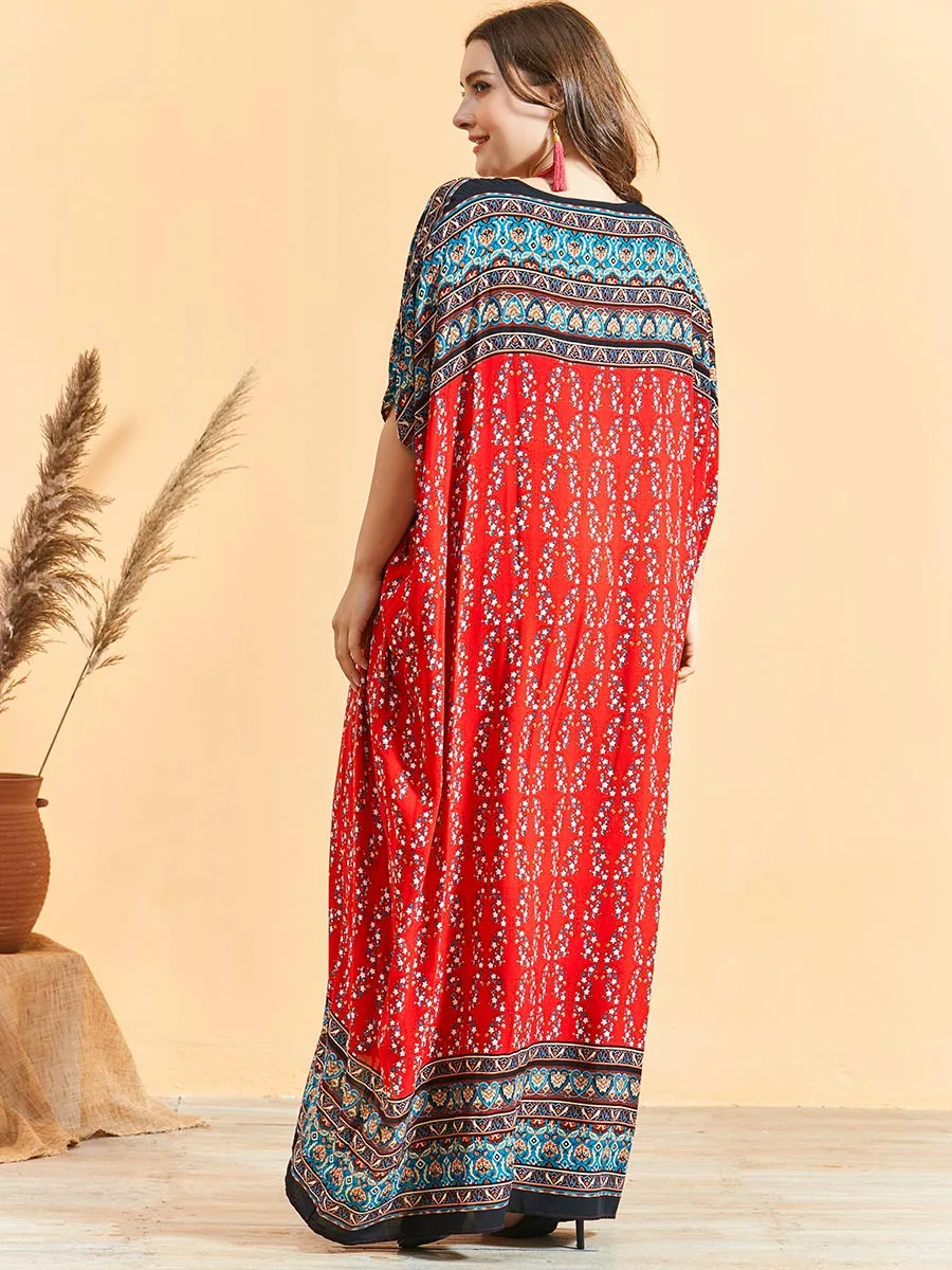 

2021 NEW Abaya Muslim Dress Dubai Middle East Luxury Sequin Rhinestone Pearl Bat Sleeve Kaftan Islamic Arab Turkey Arab DR-248