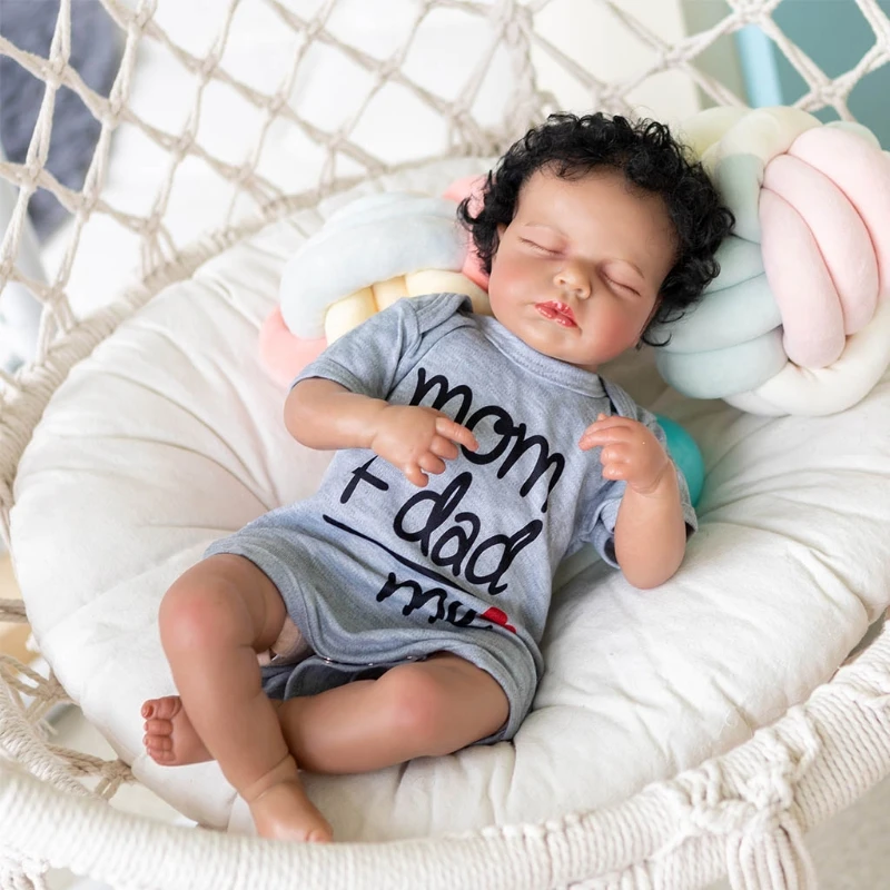 

Realistic Baby Toddler Reborns Doll 20 inch Closed /Opened Eyes Baby Toy Lifelike Newborn Dolls Infant Gift with Clothes for Kid