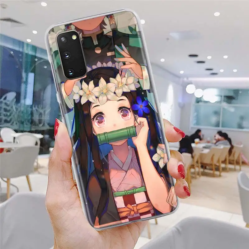 

Demon Slayer Kamado Nezuko Phone Case 6.5" for Samsung Galaxy S20 FE S10 Plus S21 Ultra S10e S8 S9 Plus Hard PC Cover Bumper