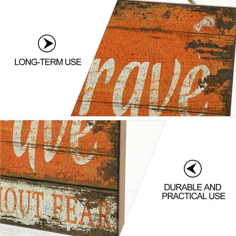 

Creative Door Wall Hanging Tag Inspirational Slogan Wooden Plaque For Office Gdrden Yarden Hanging Pendant