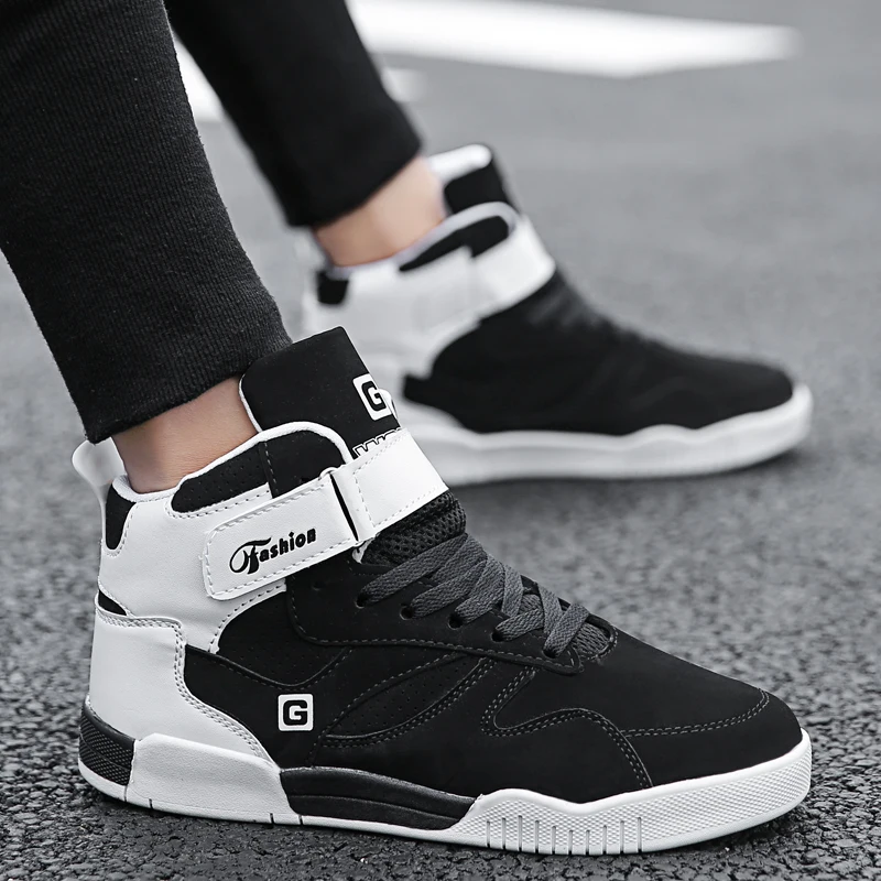 

Autumn Mens Skate Shoes High Top Shoes Sneakers Breathable Outdoor Casual Shoes