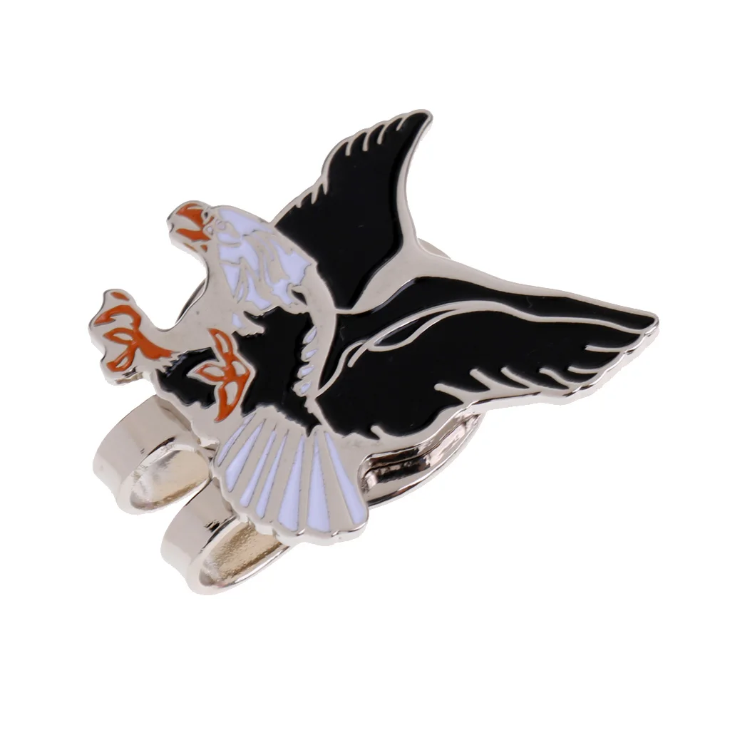 Cool Eagle Alloy Golf Ball Marker Magnetic With Hat Clip Golfer Gift - Portable and Lightweight  Спорт и